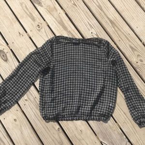 Black and White Sheer Top